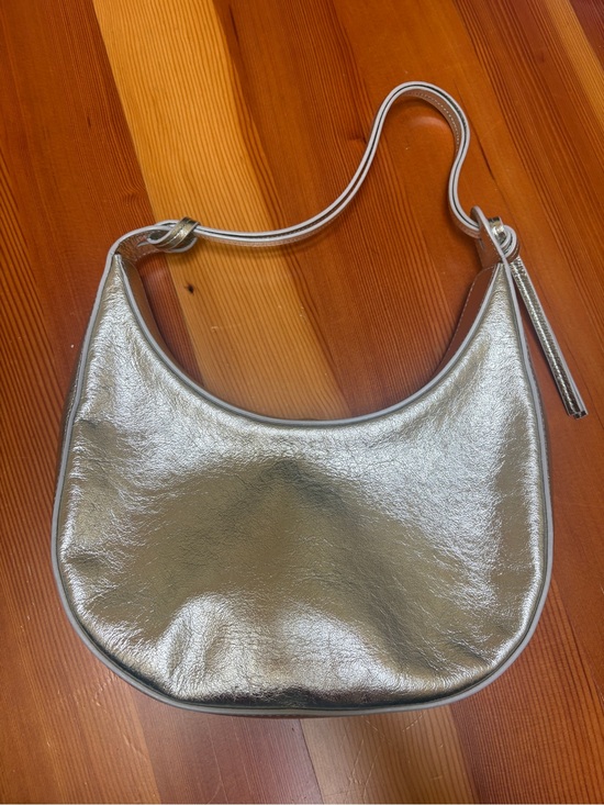 Reformation Handbags - Reformation silver leather purse